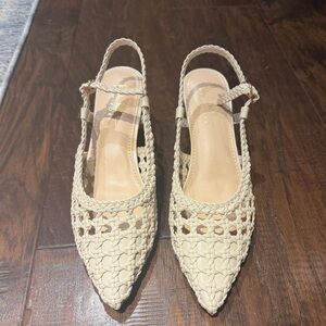 Nicole Miller Woven Sling Back